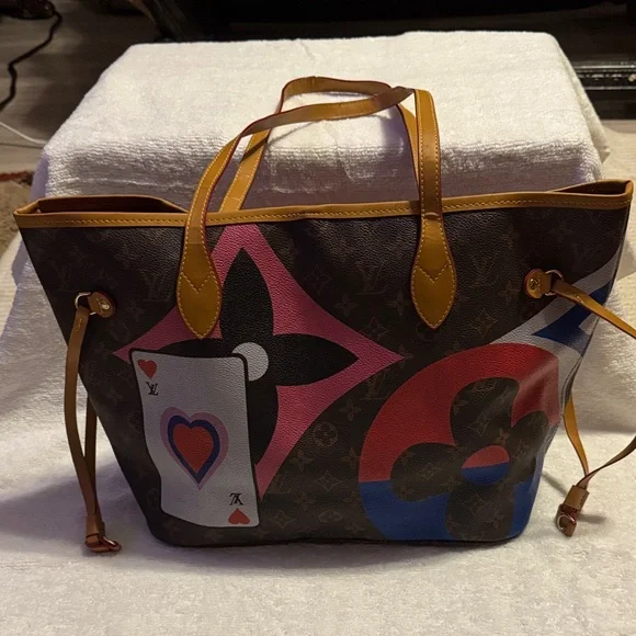 Designer Brown and Tan Tote Bag - Picture 2 of 5